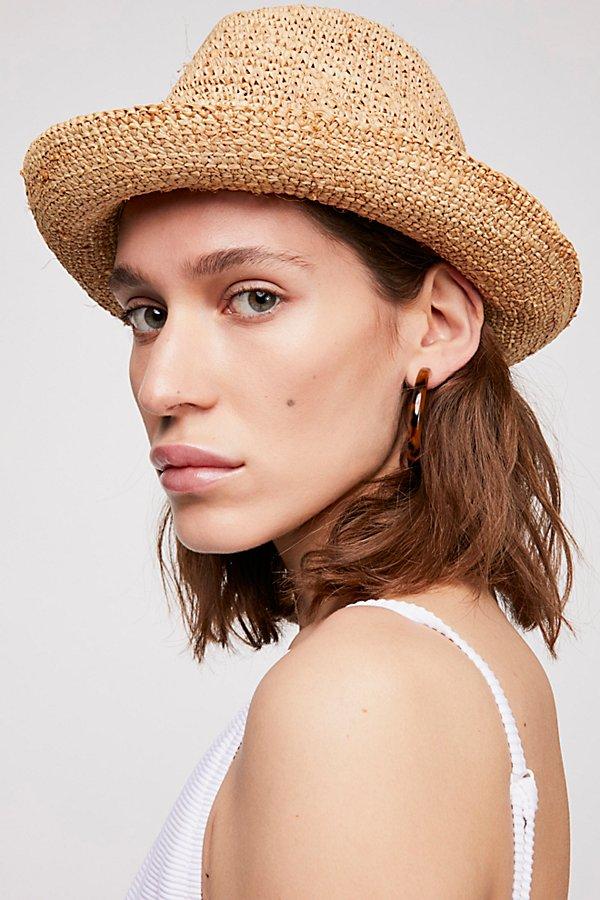 Islamorada Straw Bucket Hat By Free People
